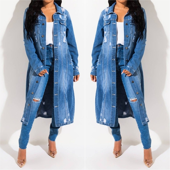 Harmony In Nature Jackets & Blazers - Distressed Dreams Denim Jacket - Medium
